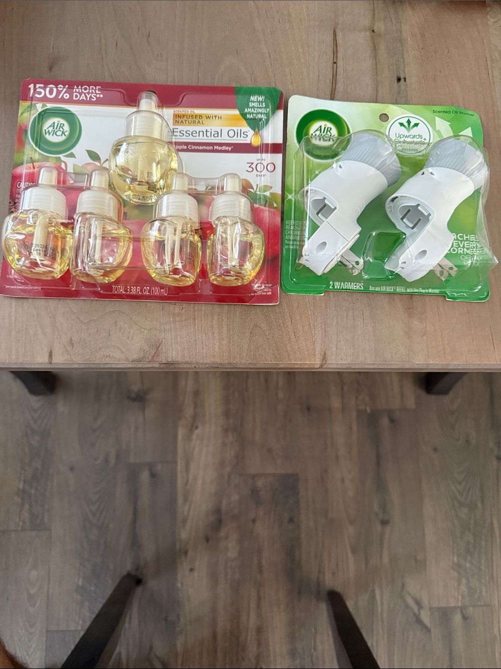 Air Wick Yellow Scented Oil Refills with White Plug-In Warmers